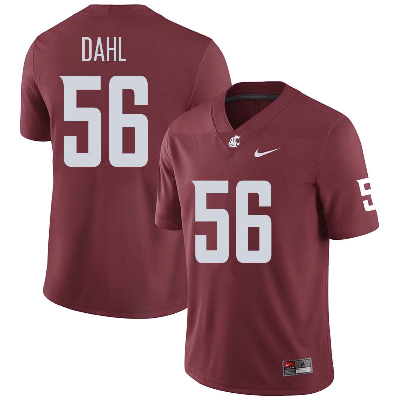 Men #56 Joe Dahl Washington State Cougars College Football Jerseys Sale-Crimson
